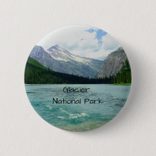 Badge Rond 5 Cm Parc national des Glaciers Montana