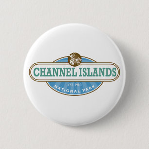 Badge Rond 5 Cm Parc national des îles Channel