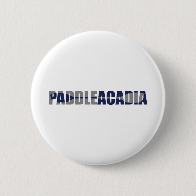 Badge Rond 5 Cm Parc national Paddle Acadia Kayaking Maine (Devant)