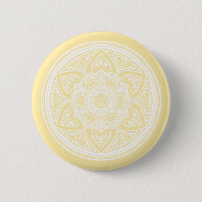 Badge Rond 5 Cm Parchment Mandala (Devant)