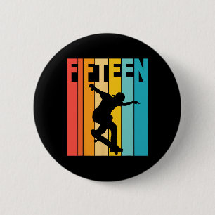 Badge Rond 5 Cm Parcours de skateboard pour 15 ans pour adolescent