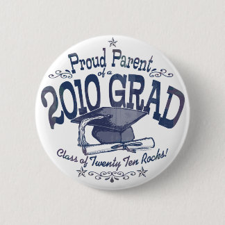 Badge Rond 5 Cm Parent fier du diplômé 2010