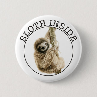 Badge Rond 5 Cm Paresse à l'intérieur