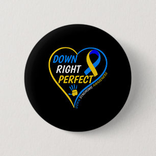 Badge Rond 5 Cm Parfait vers la droite - Sensibilisation mondiale