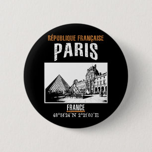 Badge Rond 5 Cm Paris