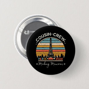 Badge Rond 5 Cm Paris France - Souvenirs 2024