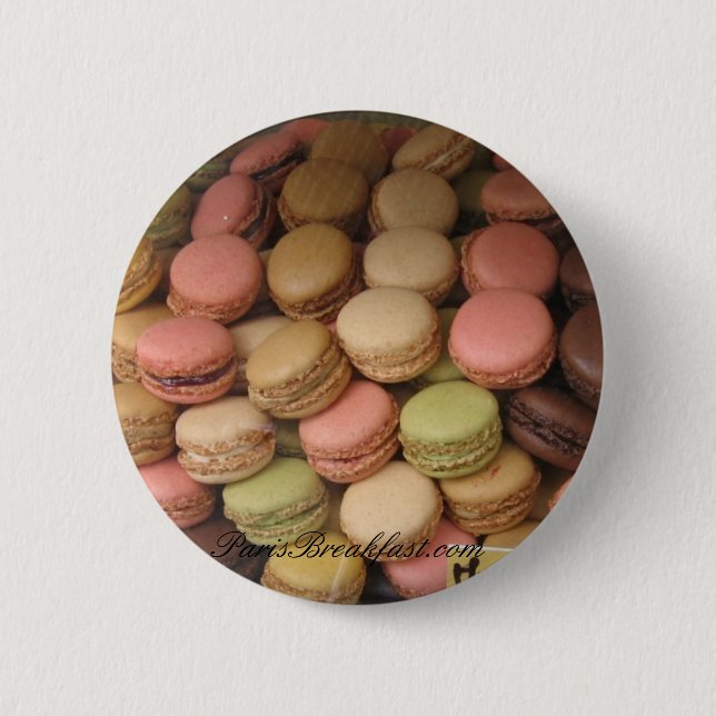 Badge Rond 5 Cm Paris MACARONS (Devant)