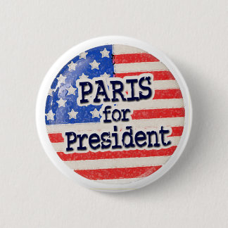 Badge Rond 5 Cm Paris pour le président