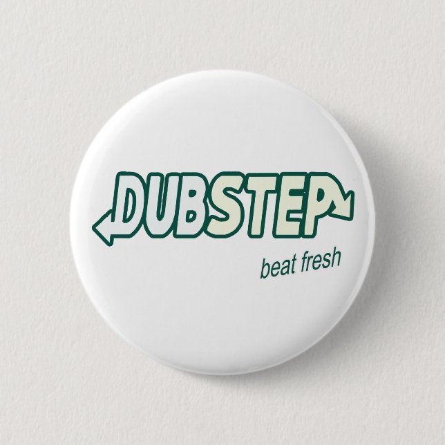 Badge Rond 5 Cm Parodie fraîche de battement de DUBSTEP (Devant)