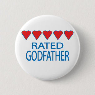 Badge Rond 5 Cm Parrain des cinq coeurs