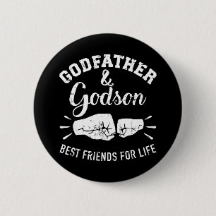 Badge Rond 5 Cm Parrain et amis de Goddson à vie