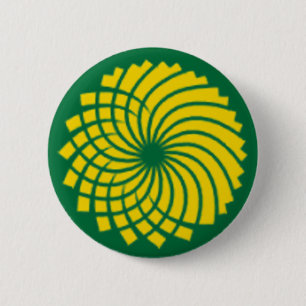 BADGE ROND 5 CM PARTI VERT