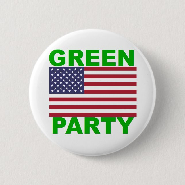 Badge Rond 5 Cm Parti Vert Etats-Unis (Devant)