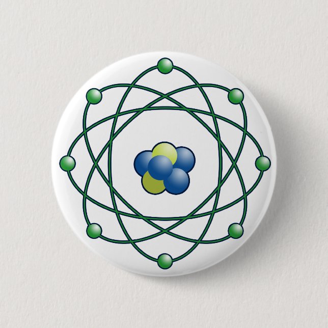 Badge Rond 5 Cm Particules atomiques (Devant)