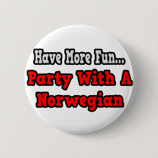 Badge Rond 5 Cm Partie Avec Un Norvégien
