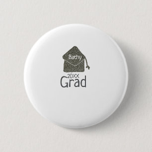 Badge Rond 5 Cm Parties scintillant de bouchon de graduation en ar