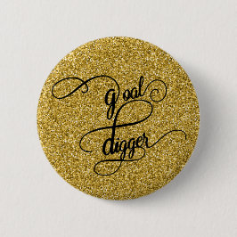 Badge Rond 5 Cm Parties scintillantes défonceuses de Faux de but