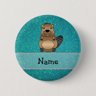 Badge Rond 5 Cm Parties scintillantes nommées personnalisées de
