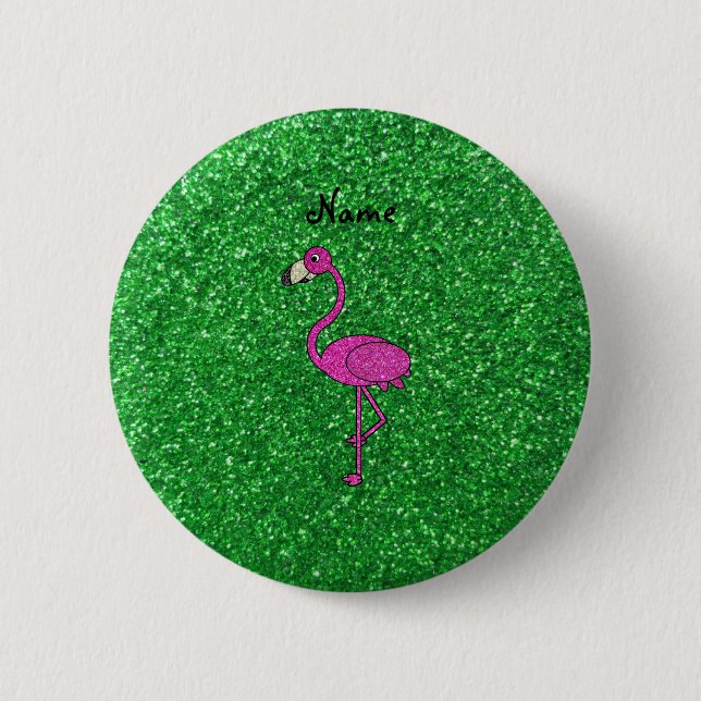 Badge Rond 5 Cm Parties scintillantes roses nommées personnalisées (Devant)