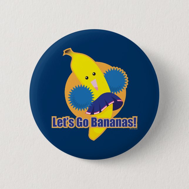 Badge Rond 5 Cm Partons des bananes ! (Devant)