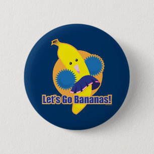 Badge Rond 5 Cm Partons des bananes !