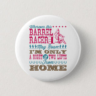 Badge Rond 5 Cm Partout où ce pilote de fûts peut rouler Barrel Ra
