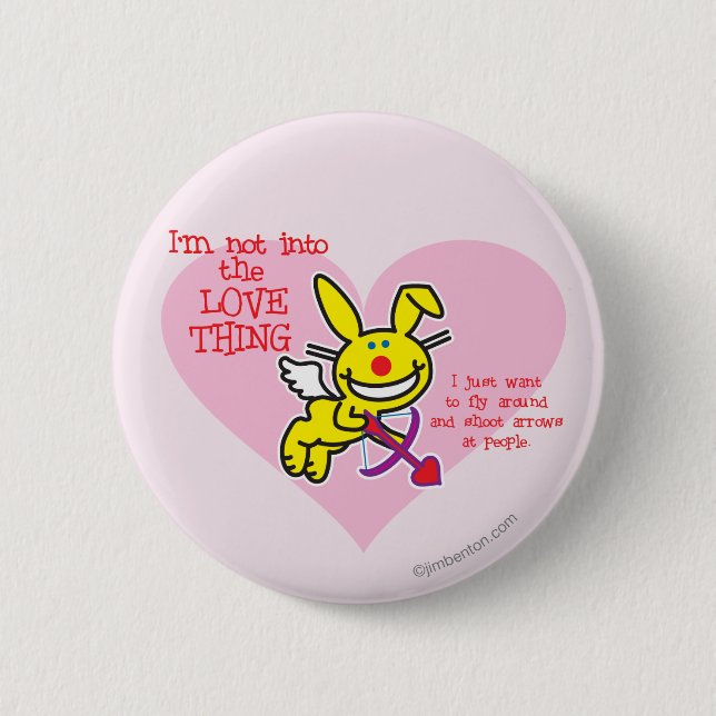 Badge Rond 5 Cm Pas dans la chose d'amour (Devant)