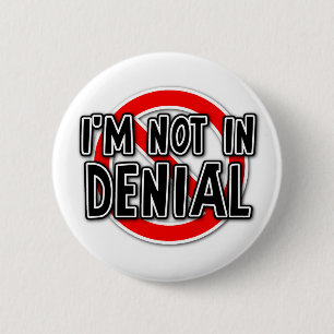 Badge Rond 5 Cm Pas dans l'humour drôle de bouton de démenti