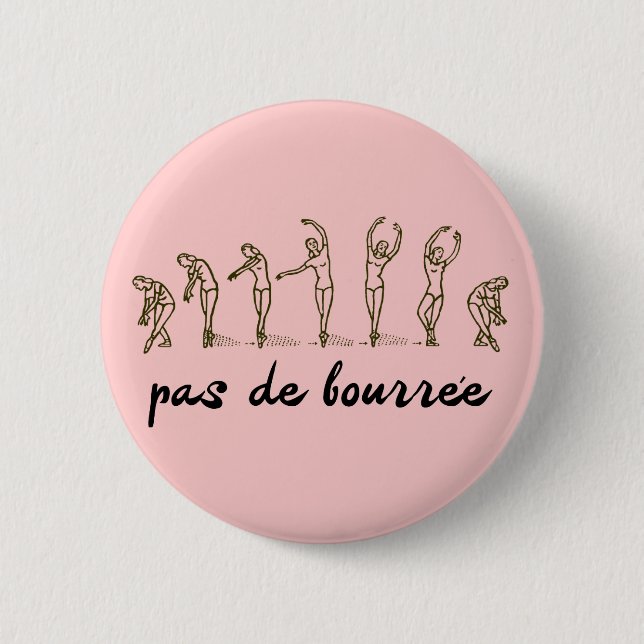 Badge Rond 5 Cm pas de Bourree (Devant)