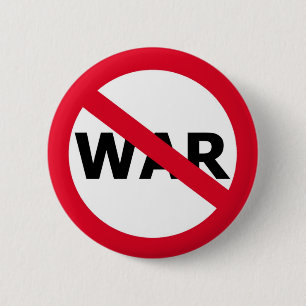 Badge Rond 5 Cm Pas de guerre
