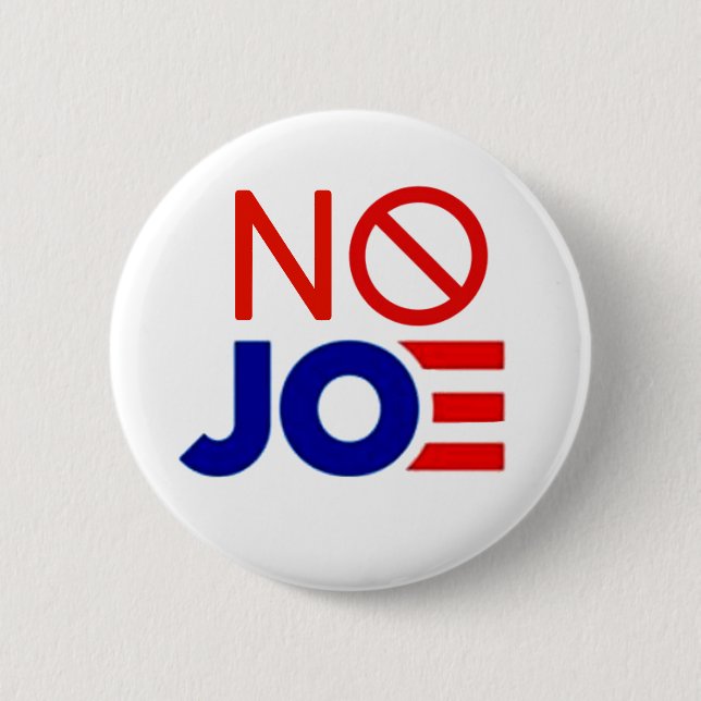 Badge Rond 5 Cm Pas de Joe (Devant)