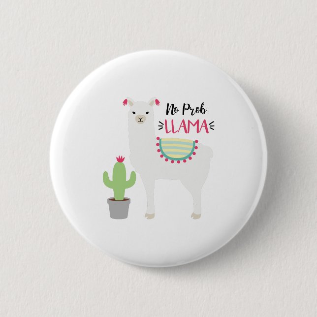 Badge Rond 5 Cm Pas de lama à sonde (Devant)
