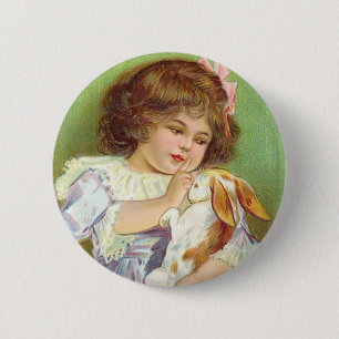 Badge Rond 5 Cm Pas De Lapin