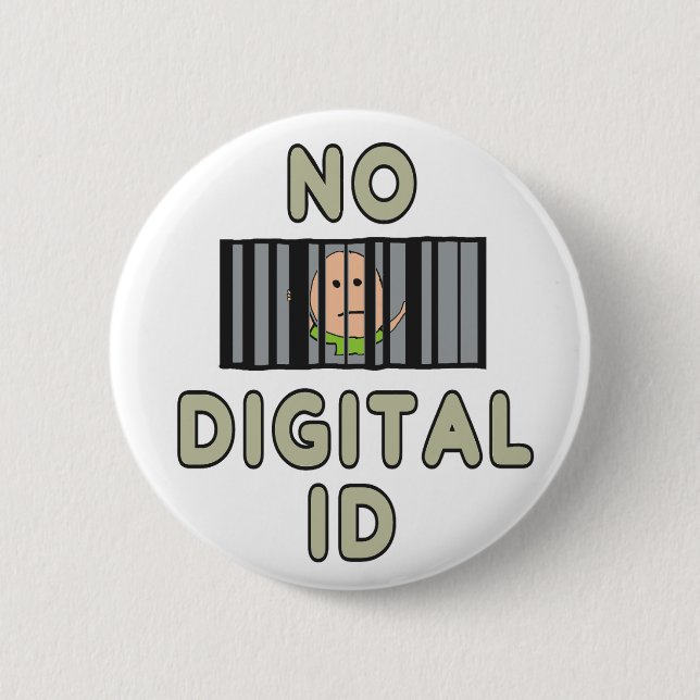 Badge Rond 5 Cm Pas d'ID numérique (Devant)