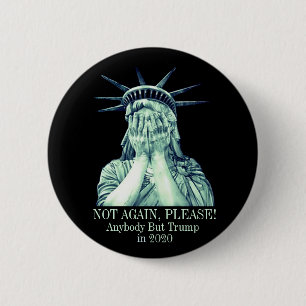 Badge Rond 5 Cm Pas encore, svp !