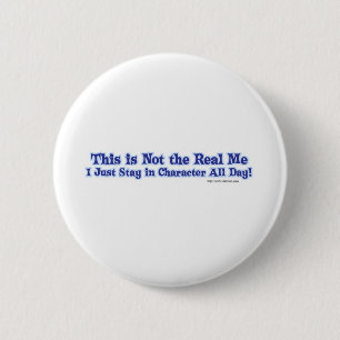 Badge Rond 5 Cm Pas le vrai je