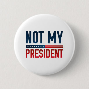 Badge Rond 5 Cm Pas mon président