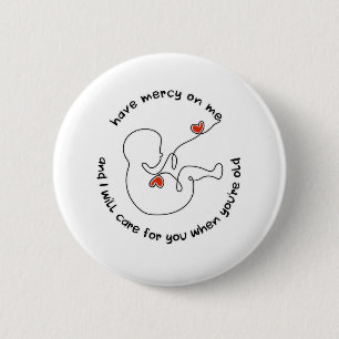 Badge Rond 5 Cm Pas Né Pourtant Bébé Provie Le foetus ont misérico