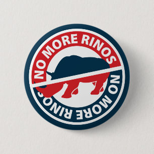 Badge Rond 5 Cm Pas plus de RINOS