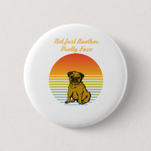 Badge Rond 5 Cm pas seulement un joli carlin