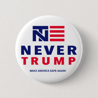 Badge Rond 5 Cm "PAS TRUMP JAMAIS" 2,25 pouces