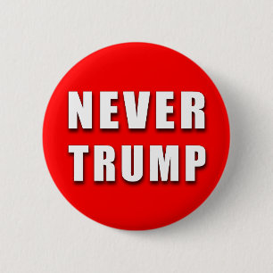 Badge Rond 5 Cm "PAS TRUMP JAMAIS" 2,25 pouces
