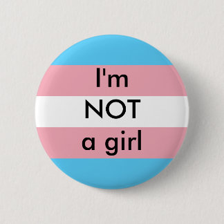 Badge Rond 5 Cm Pas un bouton de fille