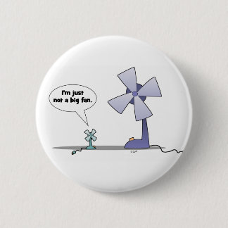 Badge Rond 5 Cm Pas une grande fan