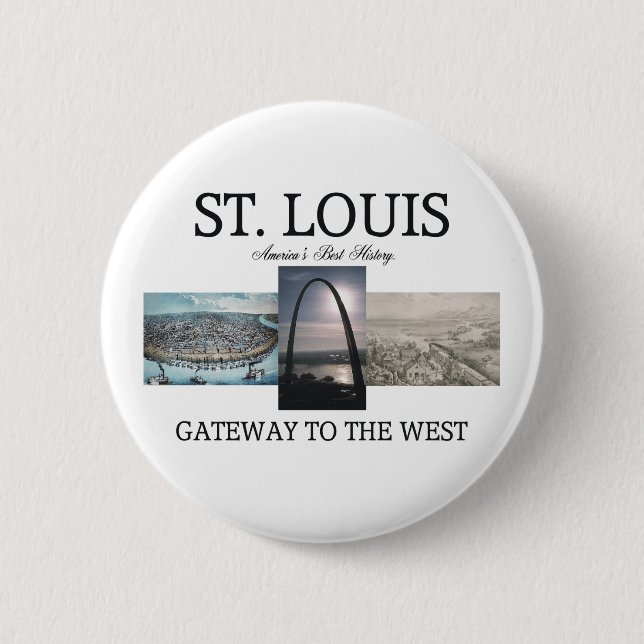 Badge Rond 5 Cm Passage d'ABH St Louis (Devant)