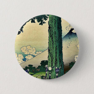 Badge Rond 5 Cm Passage de Mishima en province de Kai, par