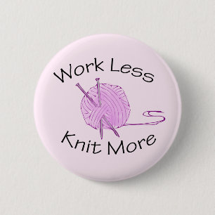 Badge Rond 5 Cm Passion de tricot