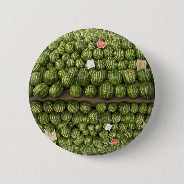 Badge Rond 5 Cm Pastèque (Devant)
