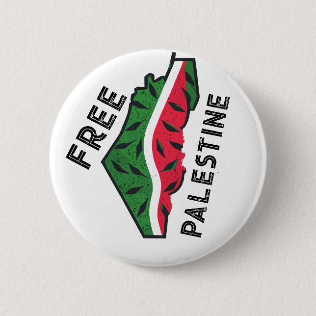 Badge Rond 5 Cm pastèque palestine (Devant)