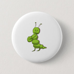 Badge Rond 5 Cm Patches et boutons de chenille souriante